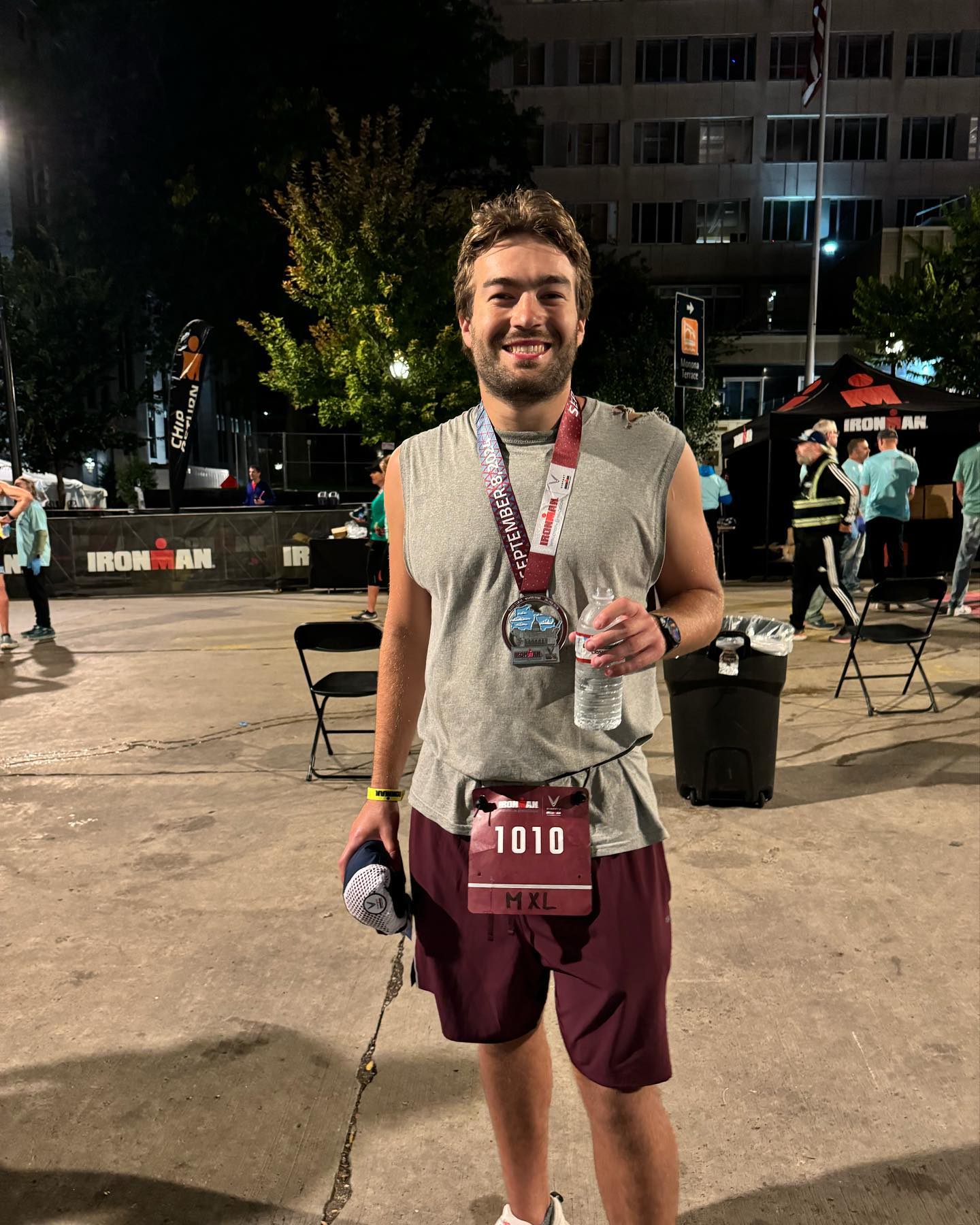 Me at the Ironman finish line